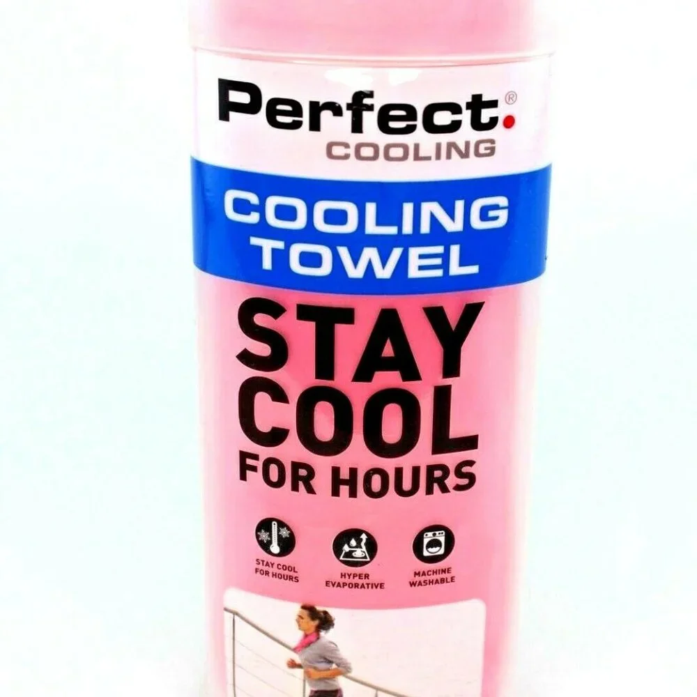 NEW Perfect Fitness Cooling Towel (Pink) Stay Cool For Hours Machine Washable fo